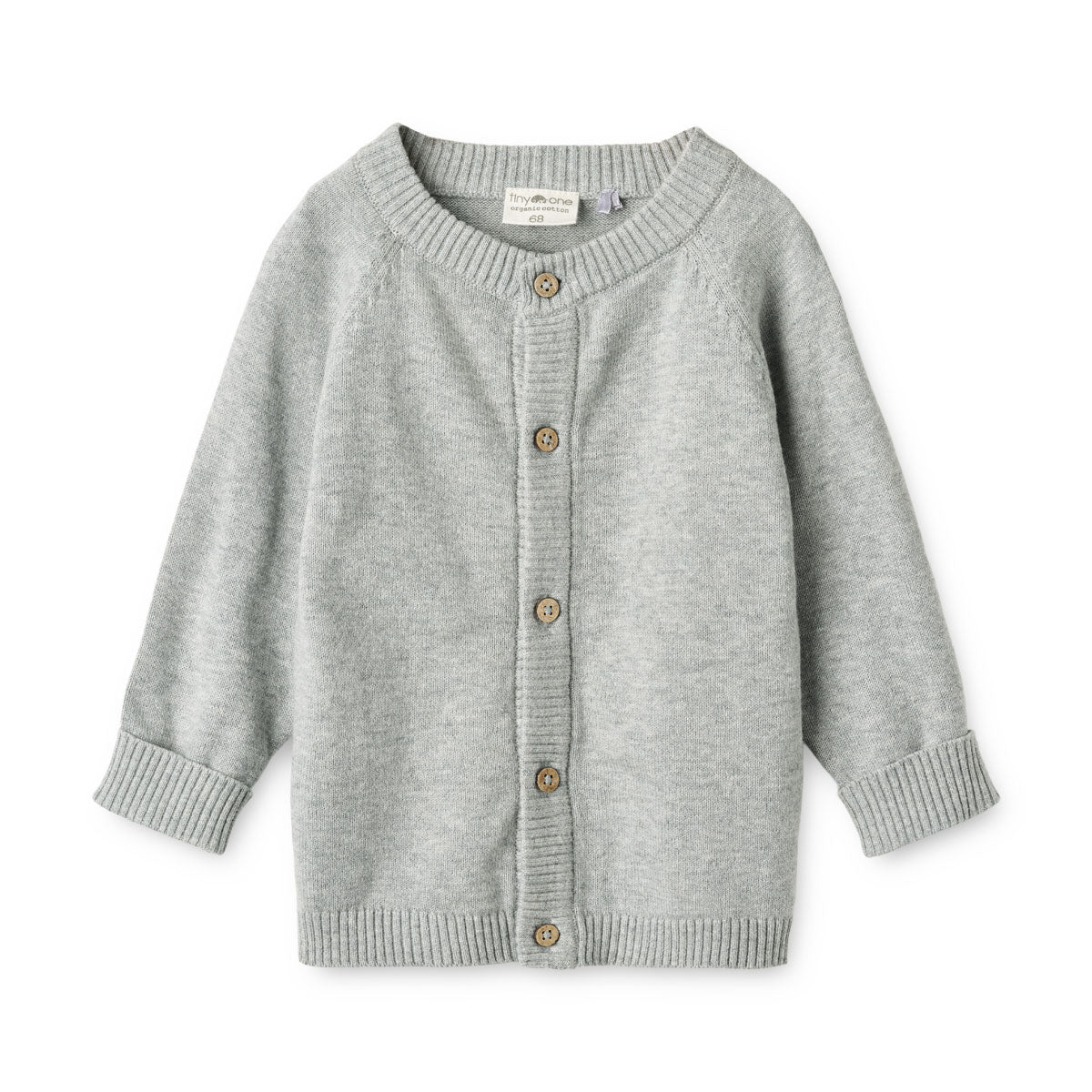 baby cardigan grey melange