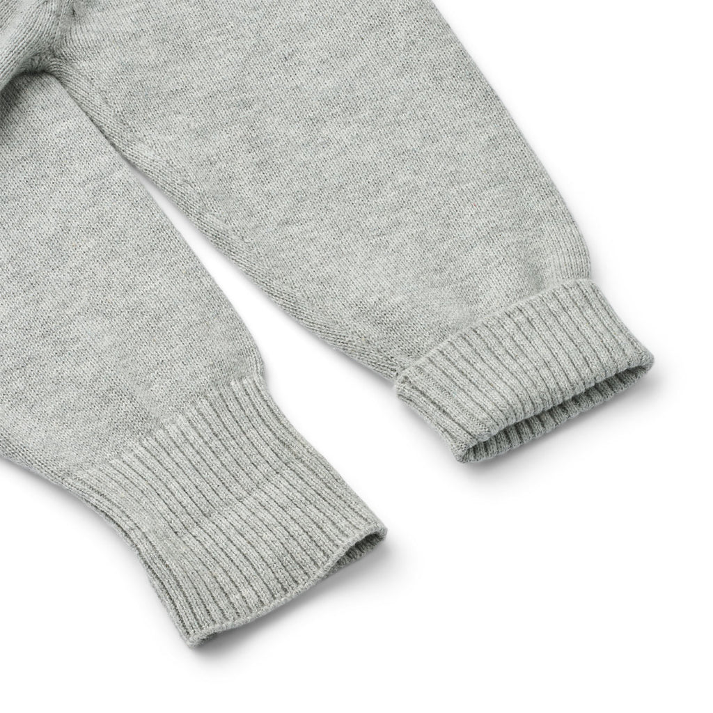 Tiny One GOTS Baby Jumpsuit L/S, Knit Jumpsuit 731 Light Grey Melange