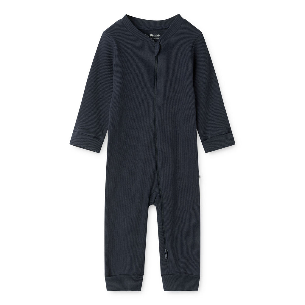 Tiny One GOTS Baby Nightsuit L/S Jumpsuit 501 Outer space
