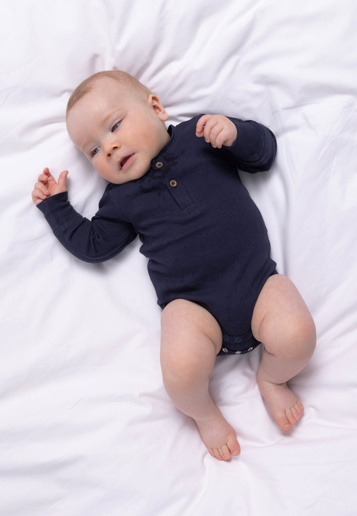 Tiny One TINY-BAY LS BODY 3-PACK Body LS 1200 Off White/Dark Grey Melange/Navy