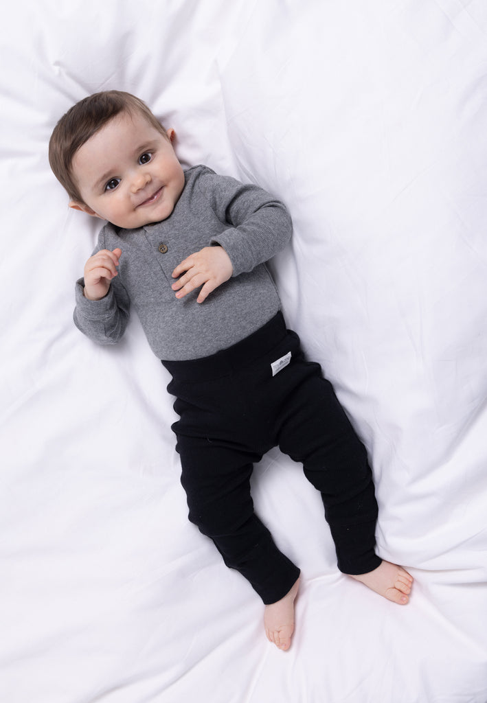Tiny One TINY-BAY LS BODY 3-PACK Body LS 1200 Off White/Dark Grey Melange/Navy