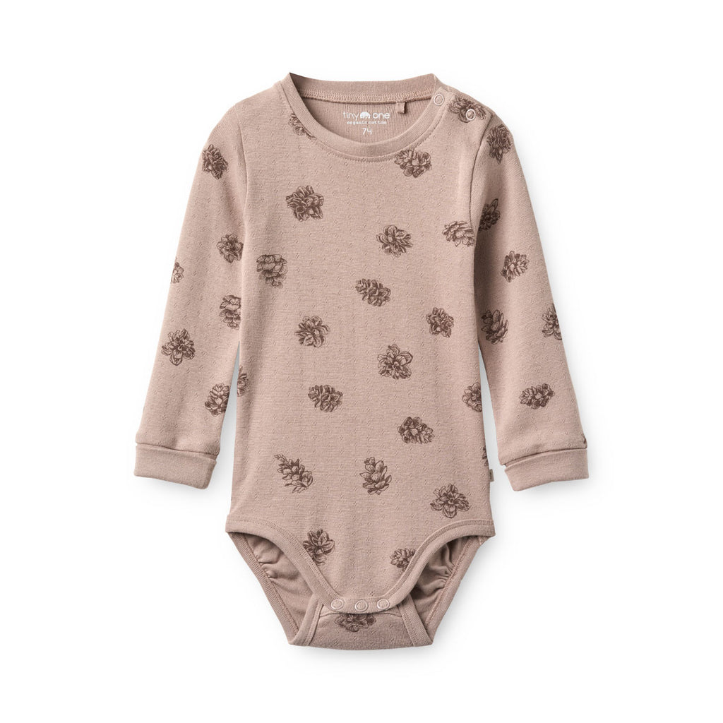 Tiny One Tiny One Baby Body L/S, Pointelle Body LS